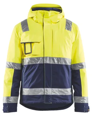 Produktbild von Blakläder Warnschutz Winterjacke, gelb / marineblau, Unisex-Größe: L