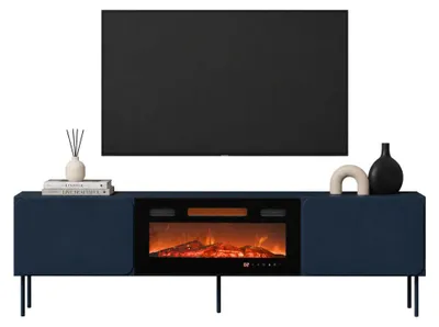 Produktbild von Vermezzo - TV-Schrank, 200x42x57h cm blau, ein Regal