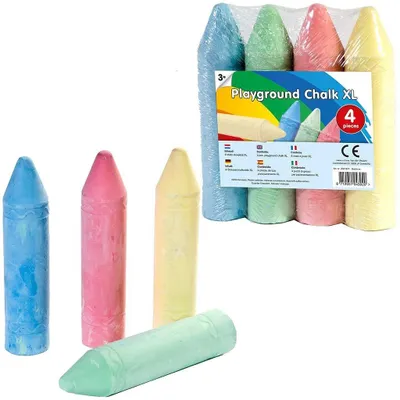 Productafbeelding van Clown Super Stoepkrijt 4 Stuks