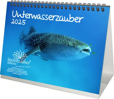 Produktbild von Unterwasserzauber DIN A5 Tischkalender für 2025 Unterwasser - Seelenzauber