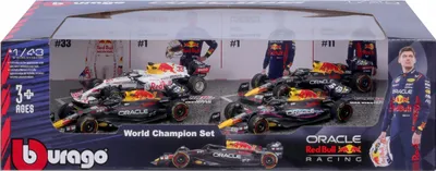 Immagine prodotto di Red Bull Racing 4-pak modeli samochodów 1:43 BBURAGO