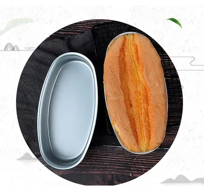 Immagine prodotto di Set da 2 teglie ovali per torte, diametro 20,3 cm, con rivestimento antiaderente, in alluminio, ideali per pane, dolci e cottura al forno