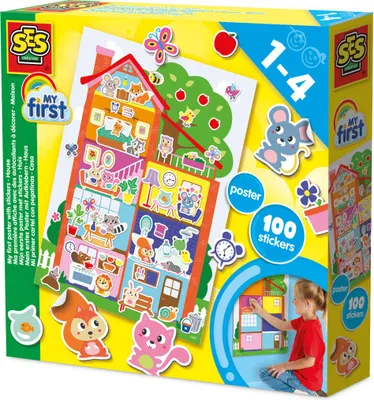 Obrázek produktu pro SES Creative My First poster with stickers, 100 kusů, 1 rok/roky, Vícebarevný