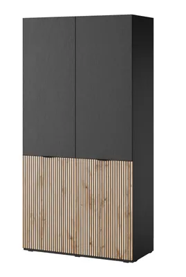 Immagine prodotto di Armadio: due ante, colore: grafite nera e rovere Wotan,