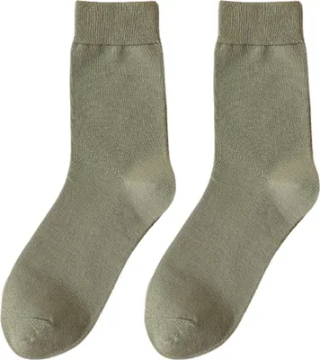 Produktbild von 1 Paar Herrensocken, mittelhoher Schaft, geruchsneutral, verschleißfest, einfarbig, hohe Elastizität, rutschfest, atmungsaktiv, weich, schweißabsorbierend, einlaufsicher, Sport-Baumwollsocken