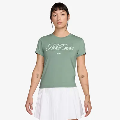 Produktbild von Nike W Nk Ss Tee Hrtg Crt Mod Black/Pure Silver Black/Pure Silver M