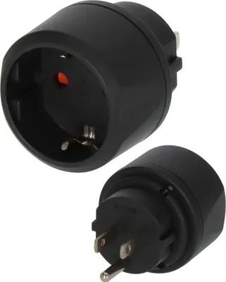 Produktbild von Brennenstuhl Reiseadapter für amerikanisches Stecksystem, schwarz