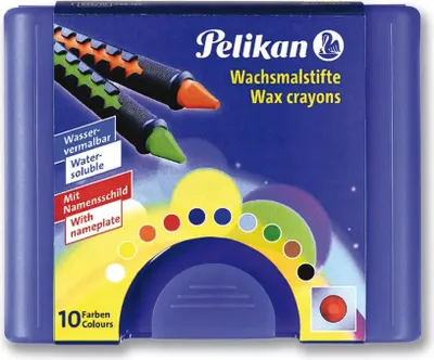 Zdjęcie produktu dla Pelikan 665/10 - ołówek kolorowy - wosk - różne kolory (opakowanie 10 szt.)