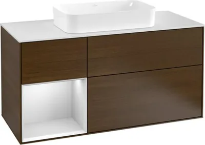 Produktbild von Villeroy & Boch V&B Waschtischunterschrank FINION 1200x603x501 Abdpl wh Reg wh ma/Wln Ve