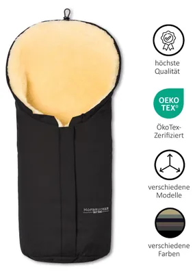 Produktbild von Hofbrucker Lammfell-Fußsack Eskimo für Babyschale, Kinderwagen und Buggy
