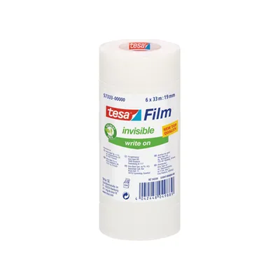 Productafbeelding van tesa 57333-00000-03 tesa INVISIBLE Klebefilm matt 19,0 mm x 33,0 m 6 Rollen