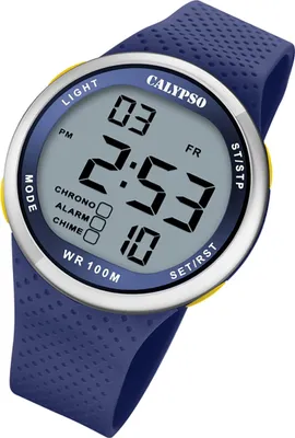 Immagine prodotto di Calypso Orologio digitale giovanile da uomo K5785/3 Orologio da polso in plastica blu UK5785/3