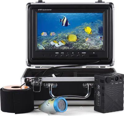 Produktbild von 1200TVL podvodná rybárska kamera Rybársky hľadač s 12 IR LED diódami 9" LCD displej 30M kábel IP68 vodotesný pre morské jazero Loď Rybolov na ľade
