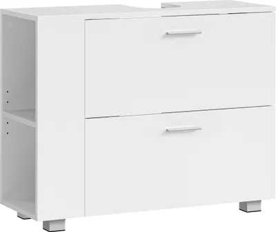 Produktbild von VASAGLE Waschbeckenunterschrank, offene Fächer an einer Seite, rechts oder links austauschbar, Badschrank