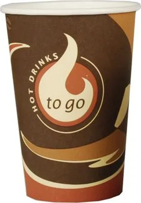 Produktbild von Papstar Trinkbecher, Pappe "To Go" 0,3 l Ø 8 cm 11,6 cm, 20 x 50 Stück