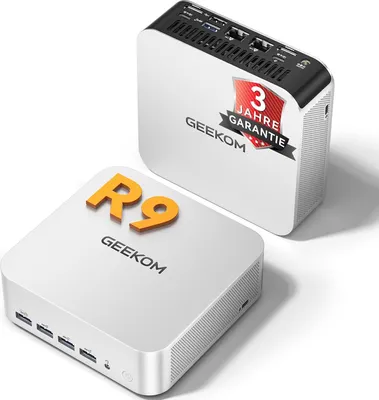Produktbild von GEEKOM AI Mini PC A7 Max AMD Ryzen 9 7940HS DDR5 RAM bis 128GB 1TB SSD Windows 11 Pro Mini-Computer
