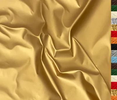 Kunstleder-Stoff, 140cm breit, 230gsm, Gold, 2 Meter