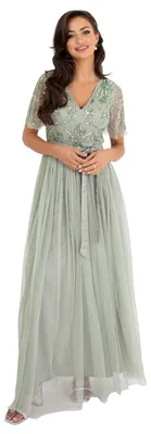 Produktbild von Maya Deluxe Damen Womens Maxi Dress Ladies Ball Gown for Wedding Guest Embellish