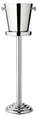 Weinkühler aus Edelstahl, doppelwandig, Ø 23 cm, H 85 cm