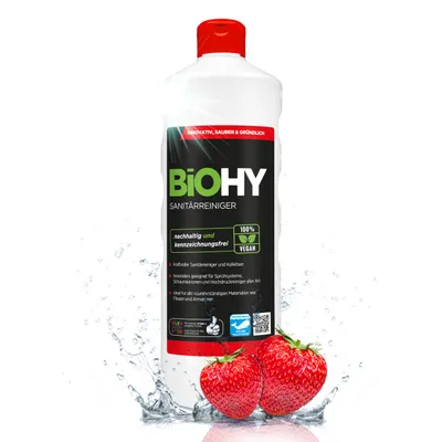 Produktbild von AUSLAUF! BiOHY Sanitärreiniger, Bad-Reiniger- -Konzentrat, 1l BY01010001