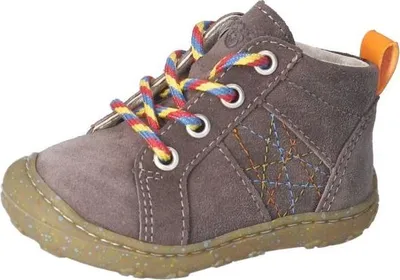 Produktbild von RICOSTA Boots DAMY von PEPINO für kleine Entdecker Schnürschuh Lauflernschuhe Jungen Mädchen uni nautic quinoa braun Größe 20
