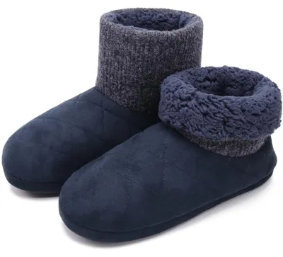 Productafbeelding van Pantoffels heren gevoerd - Antislip - Winter - Warme huisschoenen - Voor binnen en buiten