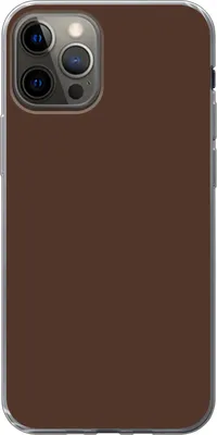 Produktbild von MuchoWow® Handyhülle Schutzhülle Hülle für Telefoonhoesje iPhone 13 Pro Braun - Dunkel - Farben Silikon Softcase Handy Hülle - Handy-Tasche