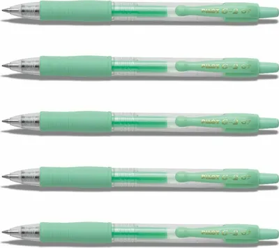 Produktbild von Pilot G2-07 Gelschreiber Pastellgrün - 5er-Set