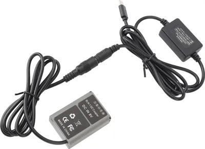 Immagine prodotto di BLN 1 Batteria fittizia con accoppiatore CC e alimentatore di tipo C per la fotocamera digitale EM1 EM5 EM5II EP5 Pen F WE 074