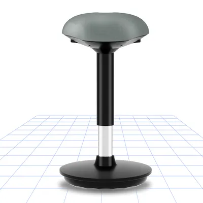 Produktbild von FLEXISPOT Ergonomie Wobble Hocker Arbeitshocker Bürohocker Ergonomische Stehhilfe Hoch verstellbar Sitzhocker Drehhocker Perfekt für Stehpult (Grau)