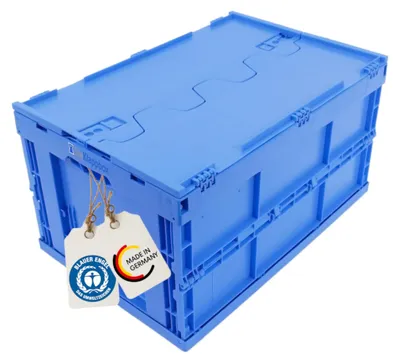 Obrázek produktu pro Skládací úložný box s víkem, objem 61 litrů