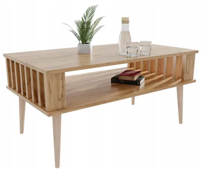 Produktbild von Couchtisch Lamellen Fürs Wohnzimmer Eiche WOTAN Wohnzimmertisch