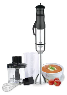 Produktbild von TM Electron TMPBA017, Pürierstab, 0,9 l, 0,75 m, 1200 W, Schwarz, Edelstahl