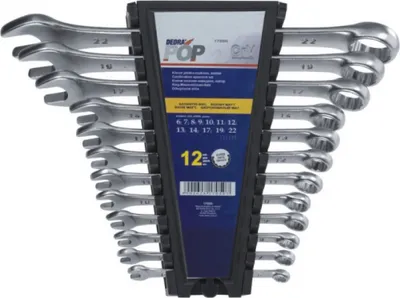 Produktbild von CrV-Ring-Maulschlüssel-Satz 8-22 mm, 8-teilig