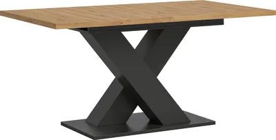 Produktbild von Kulissentisch >Motion< ausziehbar bis 190cm, Grau / Artisan Eiche - 150/190x76x90cm (BxHxT)