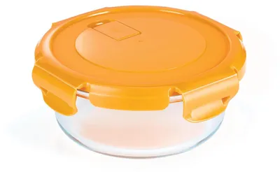 Gl. Vorratsbehälter 600 ml, Borosilikatglas, luftdicht, auslaufsicher