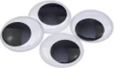 Produktbild von Große bewegliche Wackelaugen für Bastelarbeiten, 30 mm Durchmesser, 4er-Set