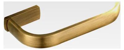 Produktbild von Wandmontierter Toilettenpapierhalter aus Messing, Retro-Design, für Badezimmer, gebürstete Bronze