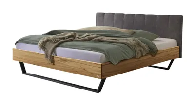 Produktbild von HASENA Schwebebett Enrico Wildbuche Kopfteil shale 140x200
