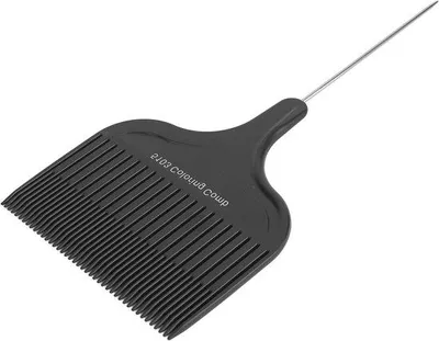 Productafbeelding van Haarverfkam - Highlightkam Ontwarren - Haar Stylen - Roestvrijstalen Naald - 21 x 10 x 1 cm - Zwart