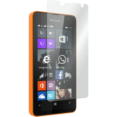 Produktbild von 2er-Pack PhoneNatic Glas-Folie klar  kompatibel mit Microsoft Lumia 430 Dual - Panzerglas für Lumia 430 Dual