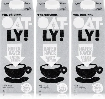 Zdjęcie produktu dla OATLY Oat Drink Barista Edition 1 litr - Bogaty w tłuszcze nienasycone (opakowanie 3 sztuki)