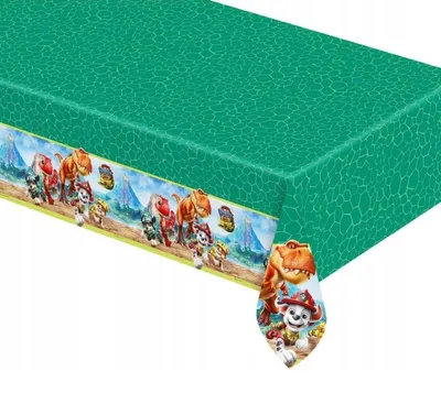 Produktbild von Paw Patrol Dino Movie Plastiktischdecke 120x180 cm