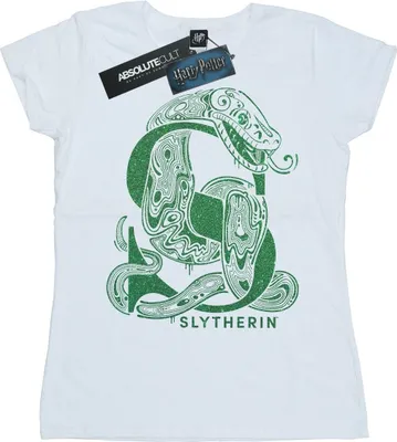 Produktbild von Harry Potter - "Slytherin" T-Shirt für Damen BI23540 (S) (Weiß)