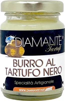 Produktbild von DIAMANTE TARTUFI: Italienische Butter mit Schwarzem Trüffel - Luxusgenuss
