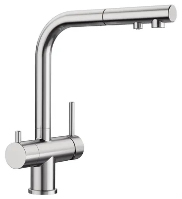Produktbild von Blanco Küchenarmatur mit Handbrause FONTAS-S II edelstahl gebürstet 525199