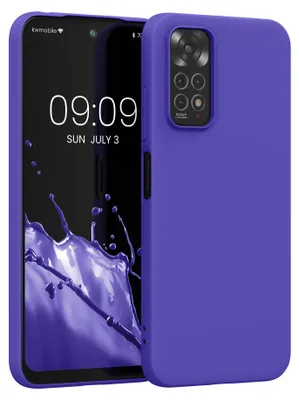 Produktbild von kwmobile Handyhülle für Xiaomi Redmi Note 11 / Note 11S Hülle - TPU Case - Kabelloses Laden - Schutzhülle Cover in Blauviolett