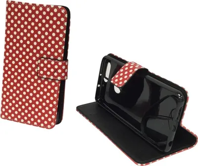 Produktbild von Handyhülle Tasche für Handy Huawei Honor 8 Polka Dot Rot