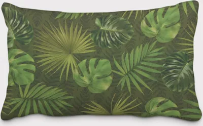 Produktbild von SCHÖNER LEBEN. Kissenhülle Beschichtung Palmen Blätter grün Größe 30x50cm (HxB) 30x50cm (HxB) Größe