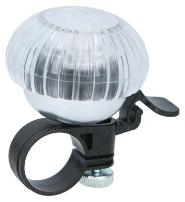 Productafbeelding van Dunlop - Fietsbel met LED, model PP7075 (universele maat) (zwart)